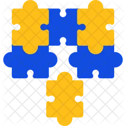 Puzzle Pieces Fitting Together Symbolizing Alignment  Icon