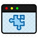 Puzzleseite Puzzle Spiel Symbol