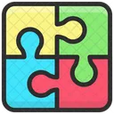 퍼즐 팀워크 조각 아이콘