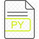 Py File Format Icon
