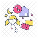 Pyjama-Party  Symbol