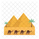 Pyramid Desert Egypt Icon