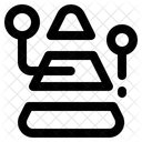 Pyramid Structure Level Icon