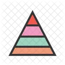 피라미드 그래프 아이콘