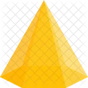 Hexagonal Pyramid Shapes Icon