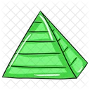 피라미드 인포그래픽 차트 피라미드 아이콘