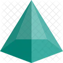 Pentagonal Pyramid Shapes Icon