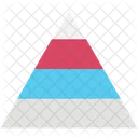 피라미드 분석 삼각형 아이콘