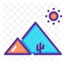 Pyramid Desert Arabia Icon