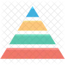 피라미드 차트 그래프 아이콘