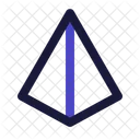 피라미드 기하학적 도형 수학 아이콘