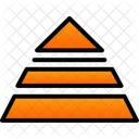 Pyramid Structure Hierarchy Icon