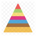 Pyramid Chart Triangle Icon