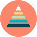 Pyramid Flowchart Graph Icon