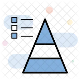 Pyramid chart  Icon