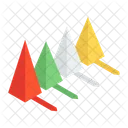 피라미드 차트 그래픽 표현 데이터 시각화 아이콘