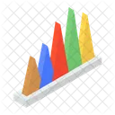 Pyramid Chart Graphical Representation Data Visualization Icon
