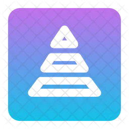 Pyramid Chart  Icon