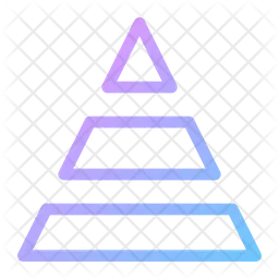 Pyramid Chart  Icon