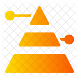 Pyramid chart  Icon