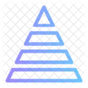 Pyramid Chart Pyramid Graph Analysis Icon