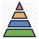 Pyramid Chart Seo Icon