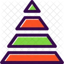 Pyramid Chart Pyramid Data Icon
