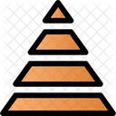 피라미드 차트  아이콘
