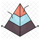 Pyramid Chart Graph Infographic Icon