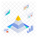 Pyramid Chart Graph Infographics Icon