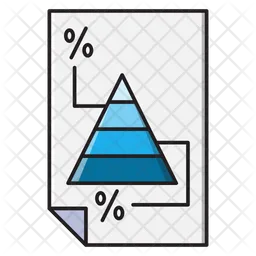 Pyramid Chart Sheet  Icon