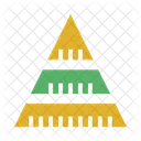 Pyramid diagram  Icon