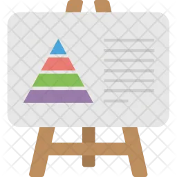 Pyramid Diagram  Icon