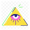 Prism Eye Magic Eye Pyramid Eye Icon