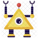 Pyramid Eye Robot Educational Robot Mechanical Monitoring Icon