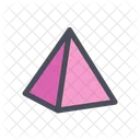 피라미드 기하 피라미드 모양 아이콘