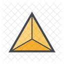 피라미드 기하학적 다각형  아이콘