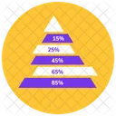 Pyramid Graph Pyramid Chart Statistic Analytics Icon