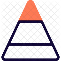 Pyramid Graph  Icon