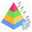 Pyramid Graph Modern Chart Modern Infographic Icon