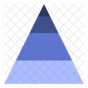 Pyramid Data Visualization Icon