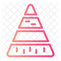Pyramid Graphic  Icon