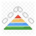 Pyramid Link Triangle Link Pyramid Chainlink Icon