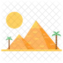 Pyramid Sand Vacation Icon