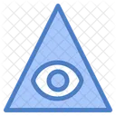 Pyramid View Eye God Icon