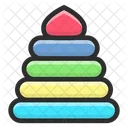 Pyramidal Toy Pyramid Set Icon