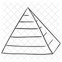Pyramide Infografik Diagrammpyramide Symbol