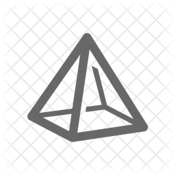 Pyramide geometrisch  Symbol