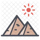 Pyramide Wahrzeichen Agyptens Dessert Symbol