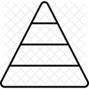 Pyramide Analytik Lager Symbol